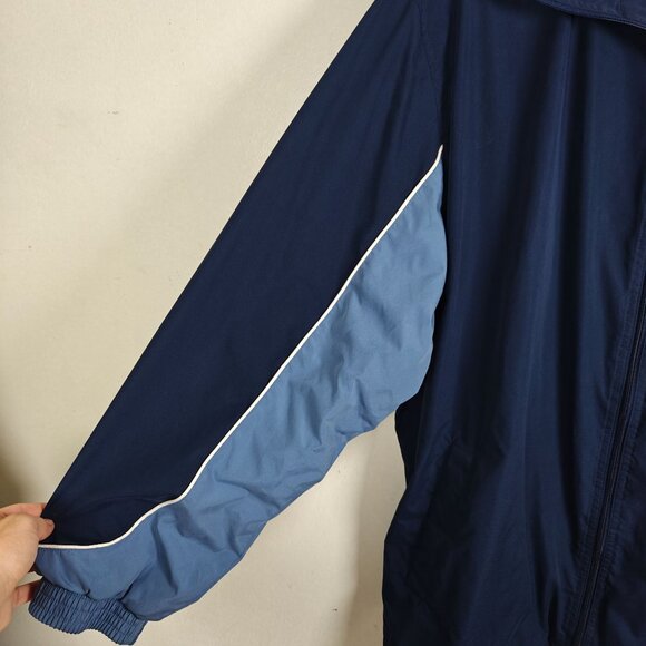 Vintage Reebok Men's Full-Zip Windbreaker Jacket Navy Blue Size XXL 90s - Picture 5 of 7